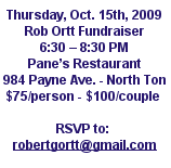 Ortt Campaign Fundraiser